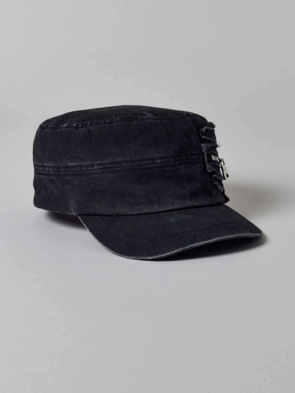 UO Distressed Painter Edgy Black Cotton Cap